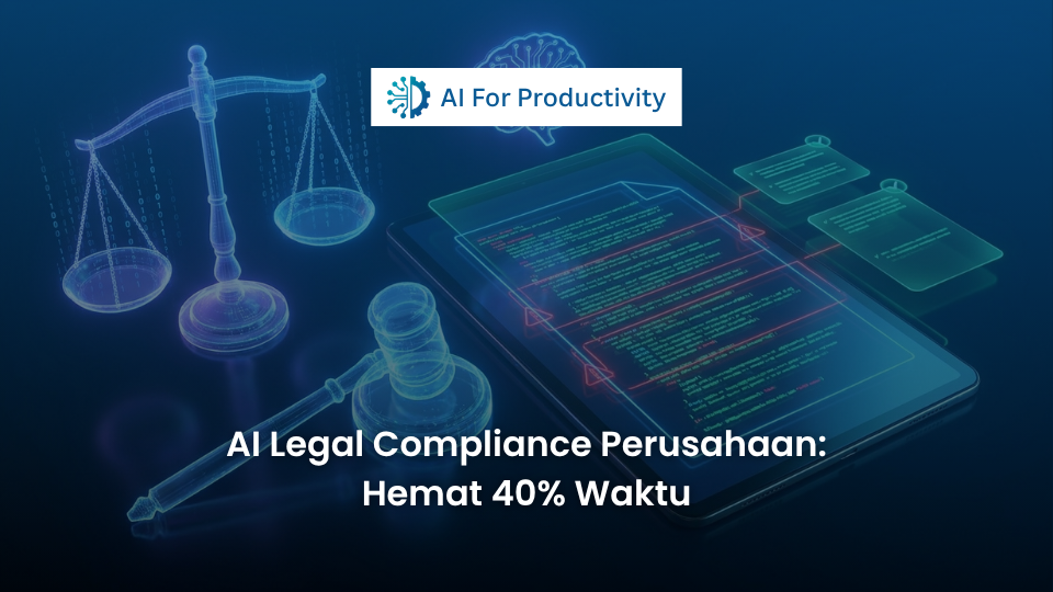 Timbangan keadilan digital yang terintegrasi dengan algoritma Kecerdasan Buatan untuk memproses dokumen hukum secara otomatis.