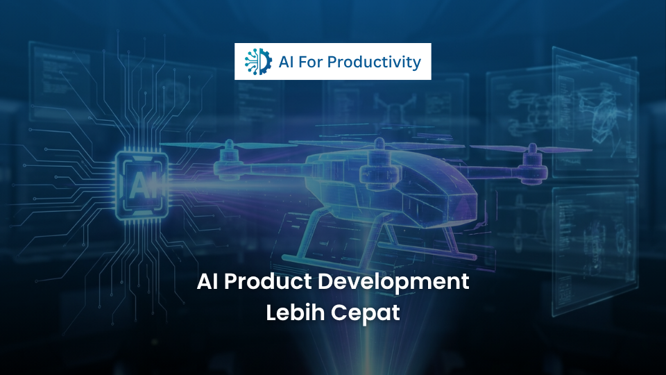 Sketsa produk futuristik yang sedang dikembangkan secara otonom oleh sistem Kecerdasan Buatan melalui simulasi digital.