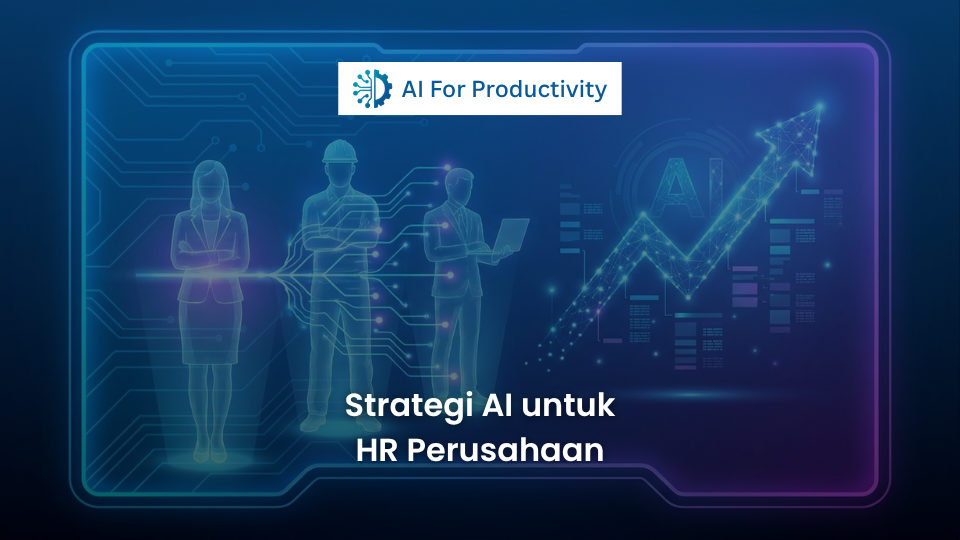 Dasbor analitik HRD digital yang menampilkan grafik peningkatan retensi karyawan menggunakan Kecerdasan Buatan.