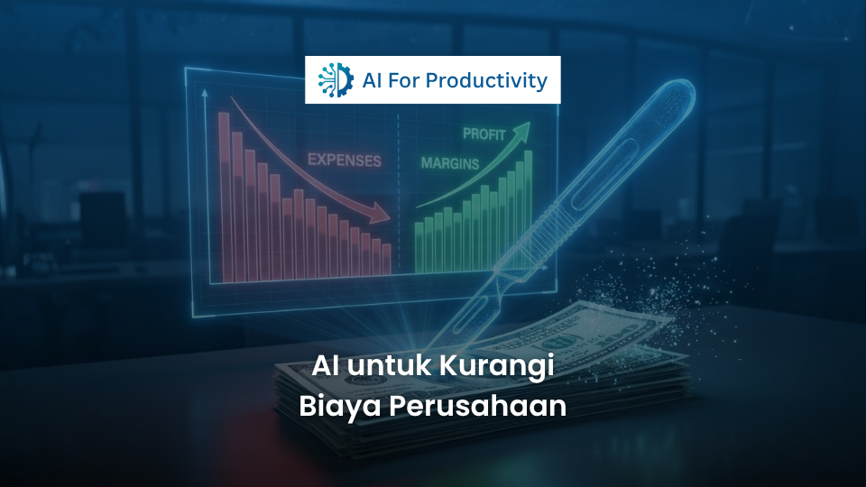 Pisau bedah digital yang sedang memotong tumpukan kertas tagihan pengeluaran operasional perusahaan.