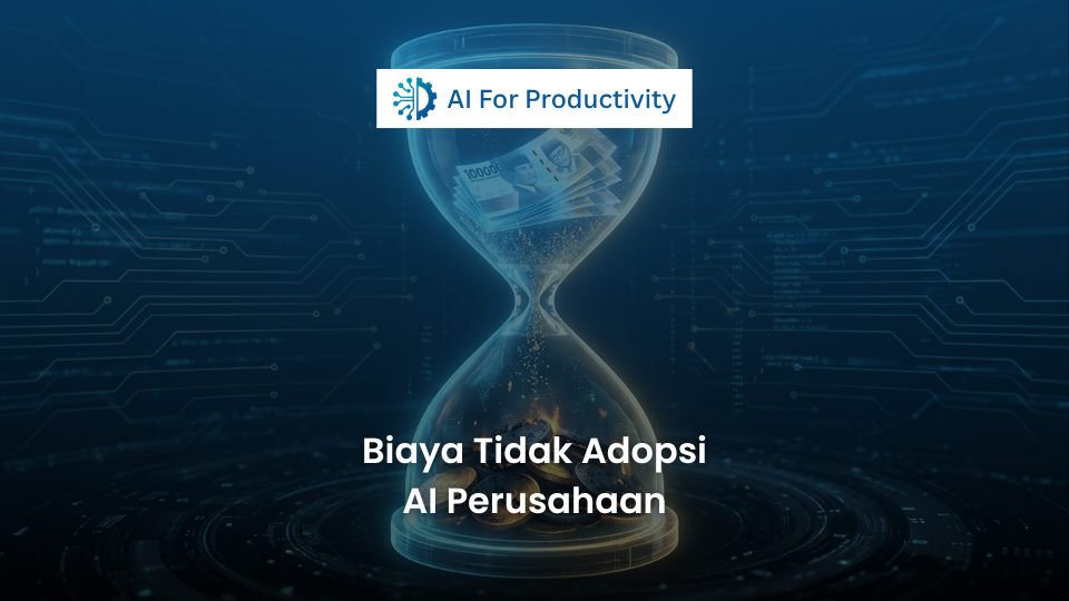 Jam pasir digital di mana pasir yang jatuh berubah menjadi koin emas yang hangus terbakar, melambangkan kerugian waktu dan uang.