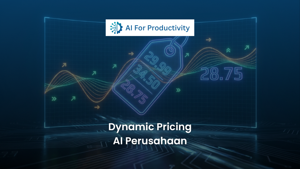 Grafik harga digital yang naik turun secara otomatis mengikuti fluktuasi permintaan pasar bertenaga Kecerdasan Buatan.