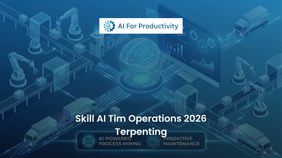 Dasbor manajemen operasional rantai pasok yang menampilkan analisis process mining dan predictive maintenance bertenaga Kecerdasan Buatan.